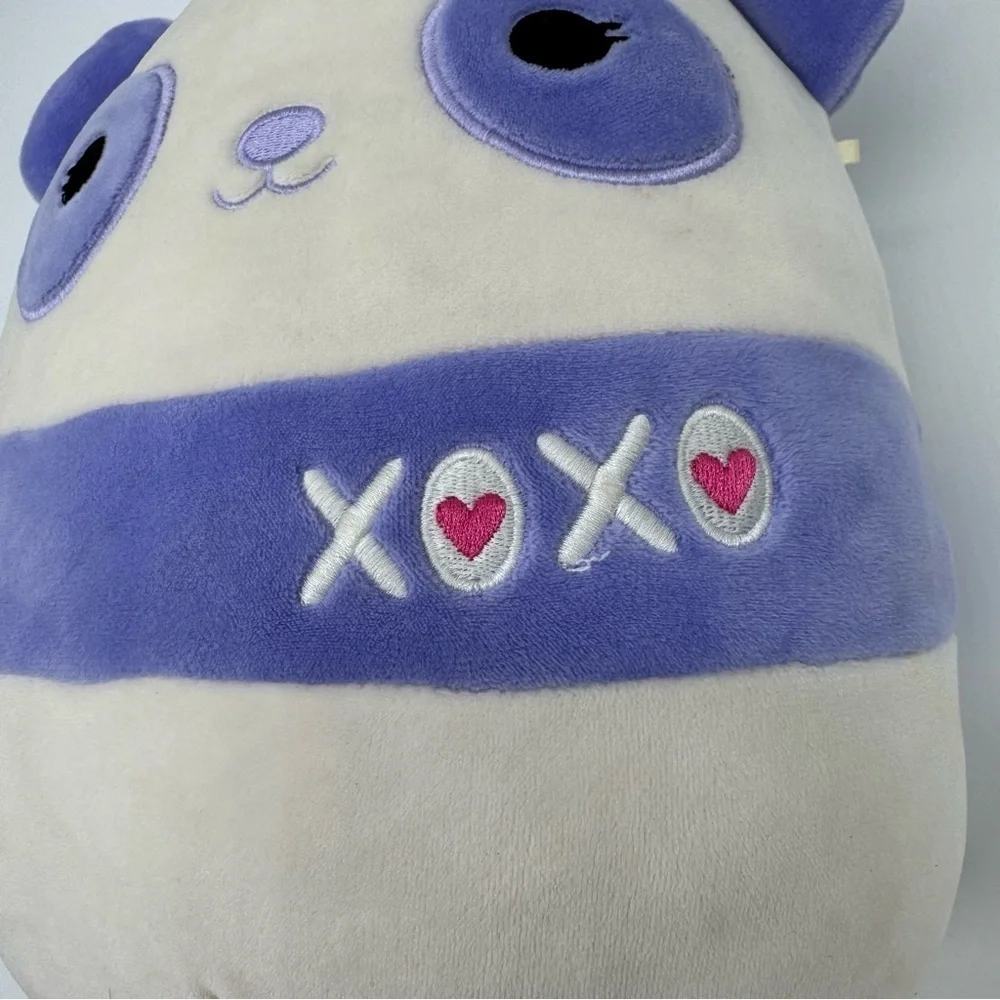 Squishmallows Purple and Cream Panda Plush